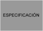especificacion